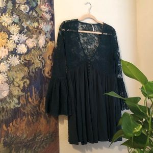Free People with Love from India Bell Sleeve Dress